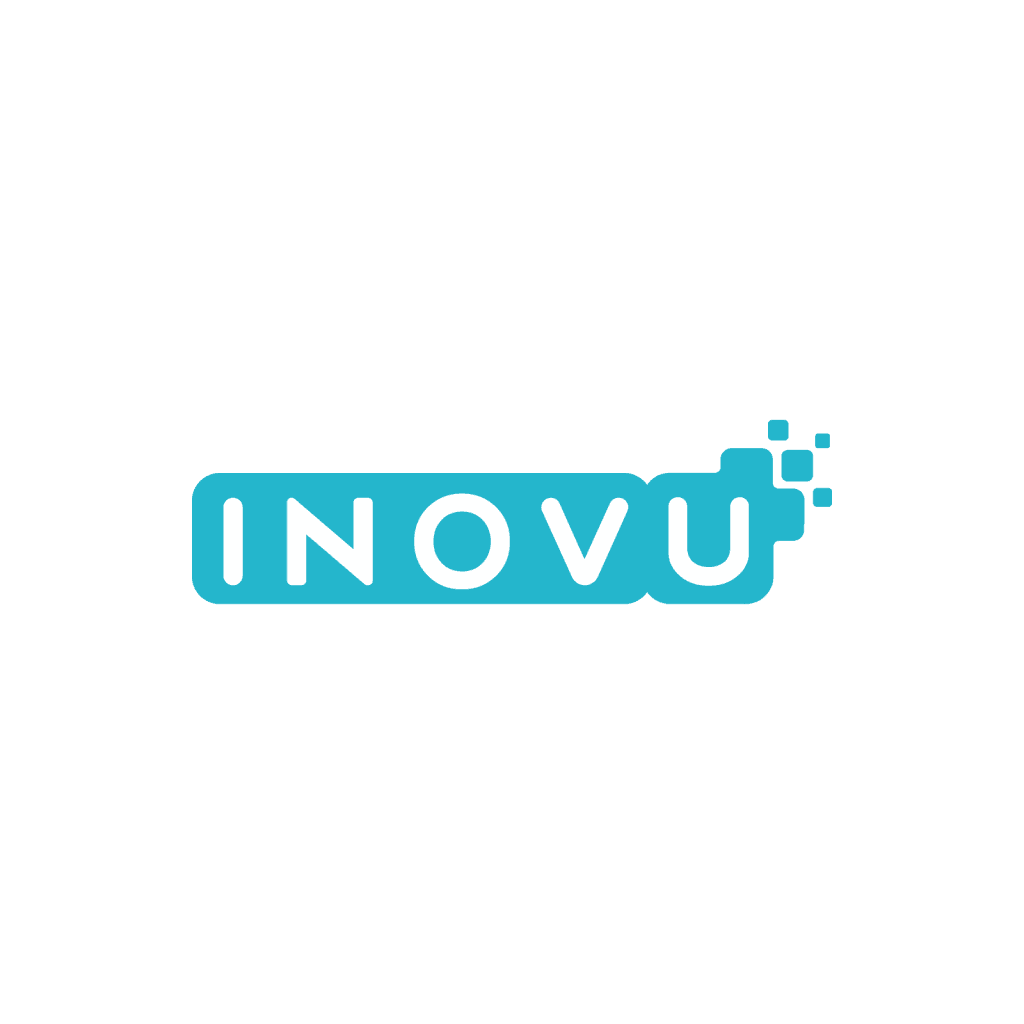 logo de la marque inovu bleu turquoise