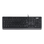 Clavier filaire noir de face