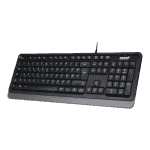 Clavier filaire noir sur coté gauche
