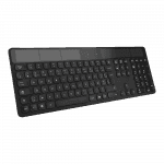 Clavier noir incliné à droite