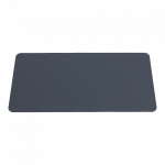 Tapis de souris bleu marine, design rectangulaire et minimaliste, posé sur fond blanc.