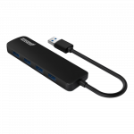 Hub usb noir à quatre ports