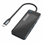 Station d'accueil noir usb c 6 en 1
