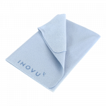 Chiffon microfibre bleu